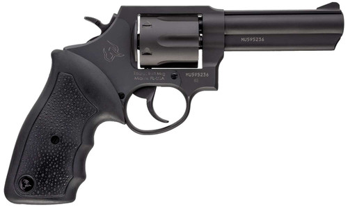 Taurus 2-650041 65 Medium 357 Mag/38 Special +P 6 Shot 4" Matte Black Oxide Barrel, Cylinder & Frame, Black Finger Grooved Rubber Grip, Transfer Bar Safety, Exposed Hammer TSW|31300
