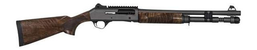 Panzer Arms PAM4TSDGNWS M4 12 Gauge Semi-Auto 3" 5+1 18.50" Disruptive Gray Barrel & Aluminum Receiver w/Picatinny Rail, Fixed Turkish Walnut Stock TSW|200773