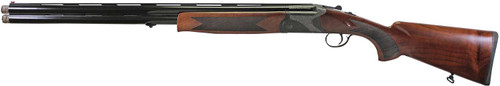 Iver Johnson Arms IJ60012 IJ600 12 Gauge Break Open 3" 2rd 28" Over/Under Vent Rib Barrel, Matte Black Chromed w/Engraving Steel Receiver, Fixed Walnut Checkered Wood Stock & Forend TSW|174696
