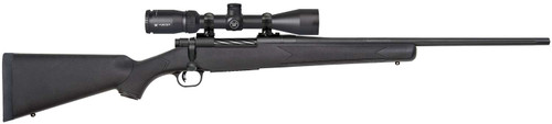 Mossberg 28054 Patriot 25-06 Rem Caliber with 5+1 Capacity, 22" Fluted Barrel, Matte Blued Metal Finish & Black Synthetic Stock Right Hand (Full Size) Includes Vortex Crossfire II 3-9x40mm Scope TSW|109221