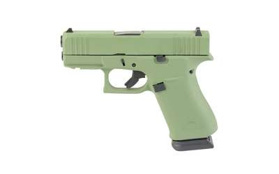 GLOCK 43X 9MM 15RD OD GREEN FRT RAIL RSR|GLUX4350204NR15ODSKY