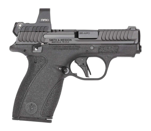 Smith & Wesson 14785 Bodyguard 2.0 w/Optic Micro-Compact 380 ACP 12+1 2.75" Black Armornite Barrel, Black Armornite Stainless Steel Serrated w/Viridian RFX1 Green Dot Slide, Black Polymer Frame, Textu TSW|199476