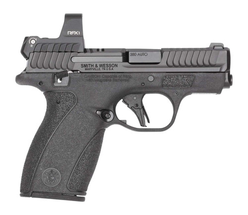 Smith & Wesson 14787 Bodyguard 2.0 w/Optic Micro-Compact 380 ACP 10+1 2.75" Black Armornite Barrel, Black Armornite Stainless Steel Serrated w/Viridian RFX1 Green Dot Slide, Black Polymer Frame, Textu TSW|199478