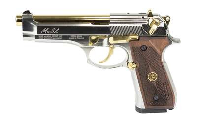 DERYA MELIK 9MM 4.9" 17RD SLVR/GOLD RSR|DYRMELIK9-NG-TR