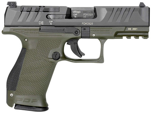 Walther Arms 2858428 PDP Compact Optic Ready 9mm Luger 4" 15+1 Black Steel Slide Performance Duty Textured Polymer Grip TSW|141064