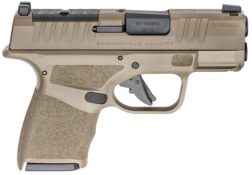 Springfield Armory HC9319FOSP Hellcat Micro-Compact OSP 9mm Luger 3" 11+1, 13+1 Flat Dark Earth Flat Dark Earth Cerakote Steel Slide Adaptive Textured Flat Dark Earth Polymer Grip TSW|126622
