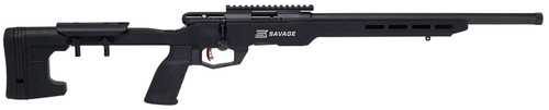 Savage Arms 70548 B Series Precision Full Size 22 WMR 10+1 18" Matte Black Threaded Barrel, Matte Black Picatinny Rail Carbon Steel Receiver, Matte Black MDT ACC Chassis Aluminum Stock, Black Polymer TSW|118667