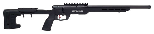 Savage Arms 70248 B Series Precision Full Size 22 LR 10+1 18" Matte Black Heavy Threaded Barrel, Matte Black Picatinny Rail Carbon Steel Receiver, Matte Black MDT ACC Chassis Aluminum Stock, Black Pol TSW|118665