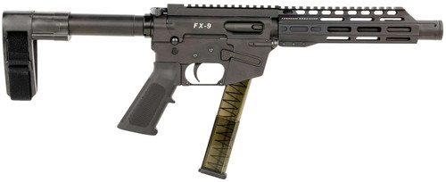 FREEDOM ORDNANCE FX9P8SBM FX-9 9mm Luger 31+1 8" Black Nitride Steel Barrel, M-LOK Handguards, Black Anodized Aluminum Picatinny Rail Receiver, Black SB Mini Brace, AR15 Grip TSW|166515