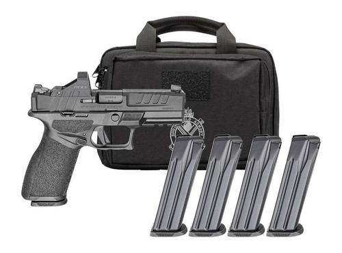 Springfield Armory EC9409BFCPAC Echelon 40F.C Gear Pac 9mm Luger 20+1 4" Black Melonite Barrel, Steel Optic Ready/Serrated Slide, Black Polymer Frame w/Picatinny Rail, Ambidextrous TSW|190565