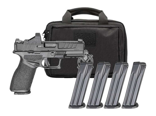 Springfield Armory EC9409BFCLCPAC Echelon 40F.C Gear Pac 9mm Luger 10+1 4" Black Melonite Barrel, Steel Optic Ready/Serrated Slide, Black Polymer Frame w/Picatinny Rail, Ambidextrous TSW|190566
