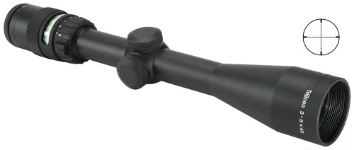 Trijicon 200005 AccuPoint Black Hardcoat Anodized 3-9x40mm 1" Tube, Illuminated Mil-Dot Crosshair w/Green Dot Reticle TSW|59368