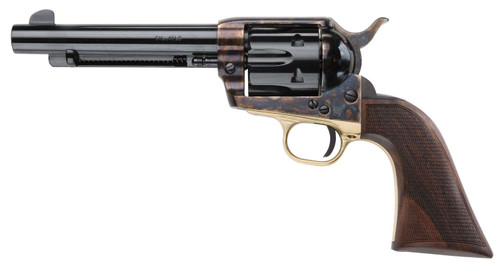 Pietta HF45ALC512NMCW 1873 Great Western II Alchimista II 45 Colt (Long Colt) 6rd 5.50" Blued Steel Barrel & Cylinder, Color Case Hardened Steel Frame, Checkered Walnut Army Grip, Exposed Hammer TSW|125970