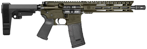 Diamondback DB1916B101 DB15 300 AAC 30+1 10" OD Green Cerakote Heavy Barrel 9" M-LOK Handguard 7075-T6 Aluminum SBA3 Brace Magpul MOE Grip TSW|169614