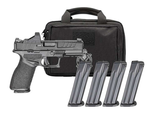 Springfield Armory EC9409BFCCAPAC Echelon 40F.C Gear Pac *CA Compliant 9mm Luger 10+1 4" Black Melonite Barrel, Steel Optic Ready/Serrated Slide, Black Polymer Frame w/Picatinny Rail, Ambidextrous TSW|190568