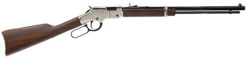 Henry H004SE Silver Eagle Full Size 22 Short/ 22 Long/ 22 LR (16 LR/21 Short) 20" Blued Barrel, Nickel-Plated Metal Finish, American Walnut Stock Right Hand TSW|90662