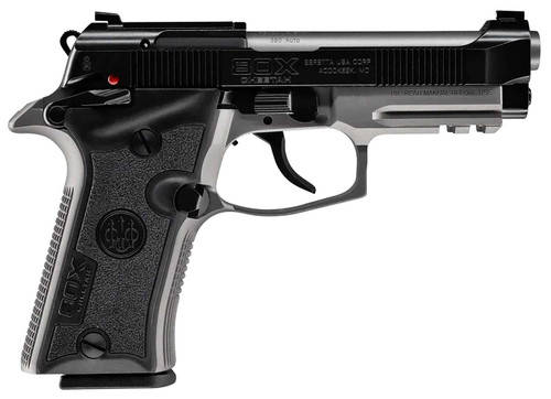 Beretta USA SPEC0716A 80X Cheetah Micro-Compact Frame 380 ACP 13+1 3.90" Stainless Barrel, Black Stainless Steel Optic Ready/Serrated Slide, Gray Aluminum Frame w/Picatinny Rail, Black Vertec Grip TSW|184174