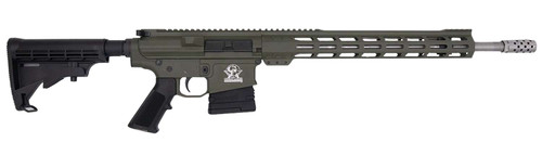 Great Lakes Firearms GL10308SSODG GLFA 308 Win 10+1 18" Stainless Threaded Barrel, OD Green Cerakote Picatinny Rail Aluminum Receiver, 6 Position Mil-Spec Black Synthetic Stock, Mil-spec Polymer Grip TSW|171462