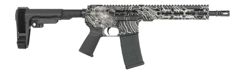 Shark Coast Tactical SCC07312TOPO-P Topography 5.56 NATO 30+1 10.50" Black Nitride Threaded Barrel, Aluminum Receiver w/Picatinny Rail, M-LOK Handguard, Black Polymer SB Tactical SBA3 Brace, Polymer TSW|198607