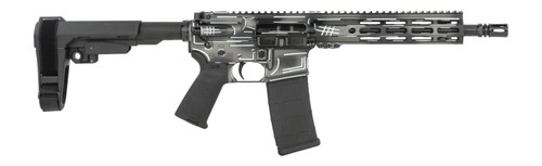 Shark Coast Tactical SCC07046ANBK-P Anime-15 Black 5.56 NATO 30+1 10.50" Black Nitride Threaded Barrel, Aluminum Receiver w/Picatinny Rail, M-LOK Handguard, Polymer SB Tactical SBA3 Brace, Polymer Gri TSW|198583