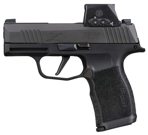 Sig Sauer 365X9BXR3RXSL P365X w/Romeo-X Sig Loc 9mm Luger 12+1 3.10" Black Barrel, Black Nitron Stainless Steel Serrated w/Optic Slide, Black Polymer Frame w/Accessory Rail, Sig ROMEO-X SIG-LOC TSW|188310