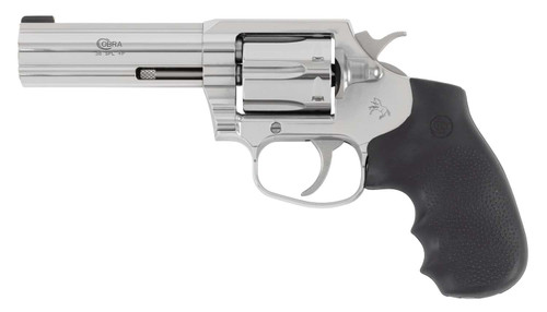 Colt Mfg COBRASB4BB Cobra 38 Special +P 6 Shot 4" Stainless Steel Barrel, Cylinder & Frame, Black Hogue Overmolded Grip, Exposed Hammer TSW|197660