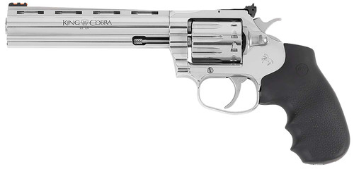 Colt Mfg KCOBRA22-SP6RFO King Cobra Target 22 LR 10rd 6" Stainless Steel Barrel, Cylinder & Frame, Black Hogue Overmolded Grips TSW|147401