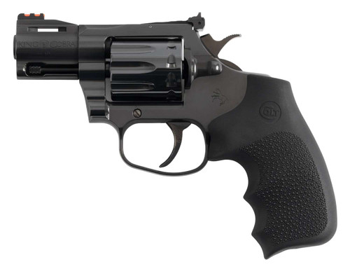 Colt Mfg KCOBRA22-BP2RFO King Cobra Target 22 LR 10rd Shot 2" Blued Vent Rib Barrel, Blued Carbon Steel Cylinder & Frame, Black Hogue Overmolded Grip, Exposed Hammer TSW|194192