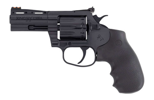 Colt Mfg KCOBRA22-BP3RFO King Cobra Target 22 LR 10rd Shot 3" Blued Vent Rib Barrel, Blued Carbon Steel Cylinder & Frame, Black Hogue Overmolded Grip, Exposed Hammer TSW|194193