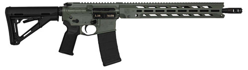 Diamondback DB1784K791 DB15 Obsidian 5.56 NATO 30+1 16" Black Nitride Threaded Barrel, Jungle Green Cerakote Picatinny Rail Aluminum Receiver, Magpul CTR Black Synthetic Stock & Magpul MOE K2 Grip TSW|172494