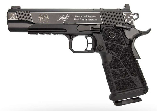 Kimber Mfg, Inc 3700895 DS Warrior Boot Campaign 9mm Luger 20+1 5" Matte Stainless Deep Crown Barrel, KimPro Black Engraved/Optic Cut/Serrated Slide, Black Stainless Steel Frame w/Beavertail & Picatin TSW|198581