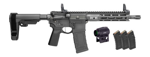 Springfield Armory STV995300BLCV2SBAPAC SAINT Victor Gear Pac 300 Blackout 10+1 9.50" Black Nitride Threaded Barrel, Black Hardcoat Anodize Aluminum Receiver w/ Rail, M-LOK Handguard, Black Polymer SB TSW|195239