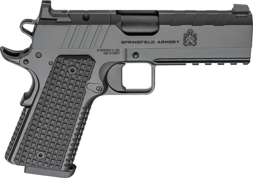 Springfield Armory PX9227LAOS 1911 Emissary 9mm 9+1 4.25" Stainless Steel Barrel Optic Ready Black Carbon Steel Slide VZ Grips Thin-Line G10 Grip TSW|170064