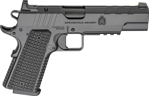 Springfield Armory PX9229LAOS 1911 Emissary 9mm 9+1 5" Stainless Steel Barrel Optic Ready Black Carbon Steel Slide VZ Grips Thin-Line G10 Grip TSW|170066