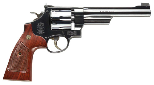 Smith & Wesson 150341 Model 27 Classic 357 Mag or 38 S&W Spl +P Blued Carbon Steel 6.50" Barrel, 6rd Cylinder & N-Frame, Checkered Square Butt Walnut Grip TSW|53535