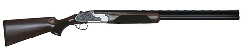 CZ-USA 06456 WingShooter Elite 20 Gauge 3" 2rd 28" Gloss Black Chrome Barrel, Engraved Satin-Gloss Chrome Metal Finish, Turkish Walnut Stock Includes 5 Chokes TSW|97577