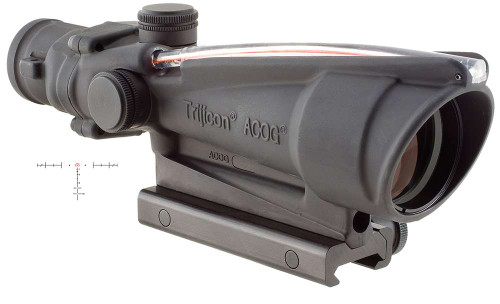 Trijicon 100153 ACOG Black Hardcoat Anodized 3.5x35mm Illuminated Red Horseshoe .223/5.56 BDC Reticle TSW|69631