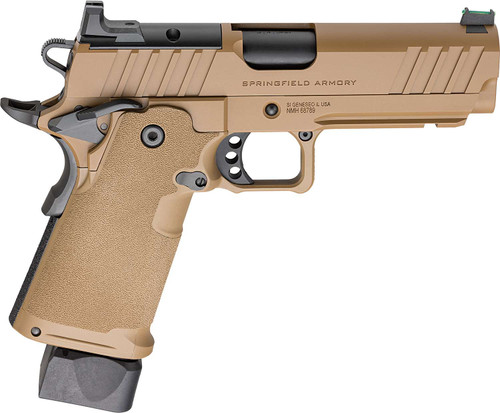 Springfield Armory PH9117AOSCB 1911 DS Prodigy 9mm 20+1 17+1 4.25" Coyote Brown Cerakote Optic Ready Carbon Steel Slide Polymer Grip TSW|169440