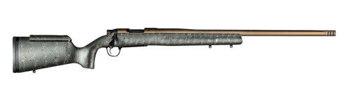 Christensen Arms 8010201200 Mesa Long Range 6.5 PRC 4+1 26" Threaded Barrel, Burnt Bronze Cerakote, Green with Black/Tan Webbing Stock TSW|145845