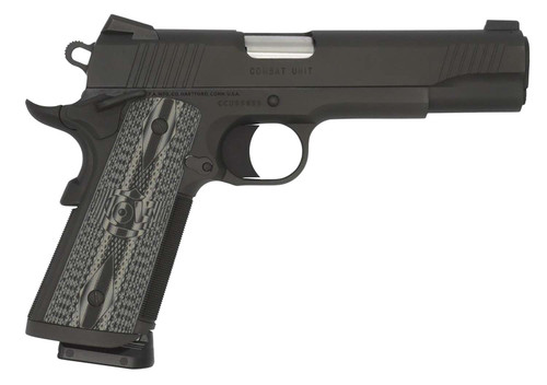 Colt Mfg O1082CCU CCU Government 9mm Luger 9+1 5" Stainless National Match Barrel, Matte Black DLC Serrated Stainless Steel Slide & Frame w/Beavertail, Black Scalloped G10 Grip, Ambidextrous TSW|113924