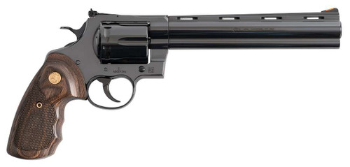Colt Mfg ANACONDABP8WTS Anaconda Large 44 Mag 6 Shot 8" Blued Vent Rib Barrel, Cylinder, Drilled & Tapped Steel Frame, Hogue Finger Grooved Grip, Exposed Hammer TSW|187680