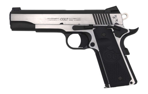 Colt Mfg O1072CEOR Combat Elite Government Full Size 9mm Luger 9+1 5" Stainless National Match Barrel Two-Tone Elite Stainless Steel Optic Ready/Serrated Slide & Frame w/Beavertail, Ambidextrous TSW|197671