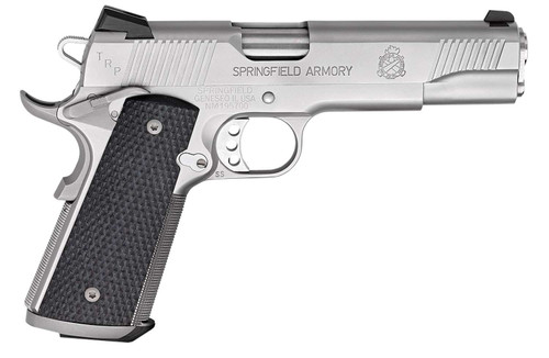Springfield Armory PC9107LCA18 1911 TRP *CA Compliant 45 ACP 7+1, 5" Match Grade Steel Steel Barrel, Serrated Slide & Frame w/Beavertail, Black G10 Grip TSW|24324