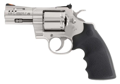 Colt Mfg GRIZZLYSP3RTS Grizzly 357 Mag 6 Shot 3" Stainless Ported Vent Rib Barrel, Stainless Unfluted Cylinder, Stainless Stainless Steel Frame, Black Hogue Overmolded Grip, Exposed Hammer TSW|197662