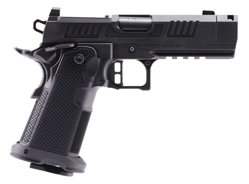 Alpha Foxtrot AA47X1QIG-XDBK19 AF1911 Romulus 9mm Luger 20+1 3.50" Black DLC Stainless Steel Threaded Compensated Barrel, Optic Ready/Serrated Slide & Frame w/Beavertail & Picatinny Rail, Aluminum Gri TSW|193026