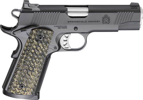 Springfield Armory PC9124 1911 TRP 45 ACP 8+1 4.25" Stainless Match Grade Barrel, Black Cerakote Serrated Carbon Steel Slide & Frame w/Beavertail, VZ Hydra G10 Grip TSW|161483
