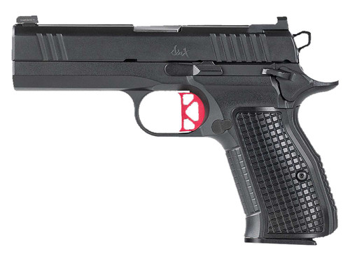 Dan Wesson 92102 DWX Compact Compact Frame 9mm Luger 15+1 4" Match Grade Barrel, Black Serrated Steel Slide, Steel Frame w/Beavertail, Aluminum Grip, Ambidextrous TSW|119293