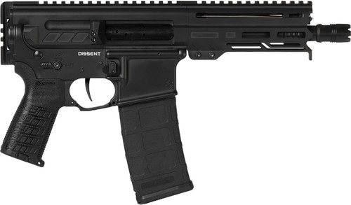 CMMG 30A0E33AB Dissent 300 Blackout 30+1 6.50", Black Cerakote Rec, OEM Grip, Picatinny Buffer Adapter, Zeroed Drop-In Single Stage Trigger TSW|148712