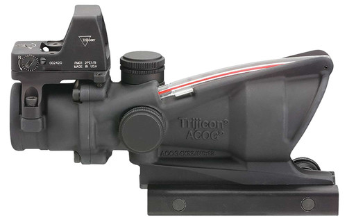 Trijicon 100550 ACOG Combo Matte Black 4x32mm Illuminated Red Crosshair .223 BDC Reticle TSW|44832
