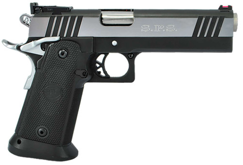 TriStar 85674 SPS Pantera 1911 9mm Luger 18+1 5" Stainless Steel Barrel, Black Chrome Serrated Steel Slide, Black Steel Frame w/Beavertail, Black Polymer Grip, Right Hand TSW|140982